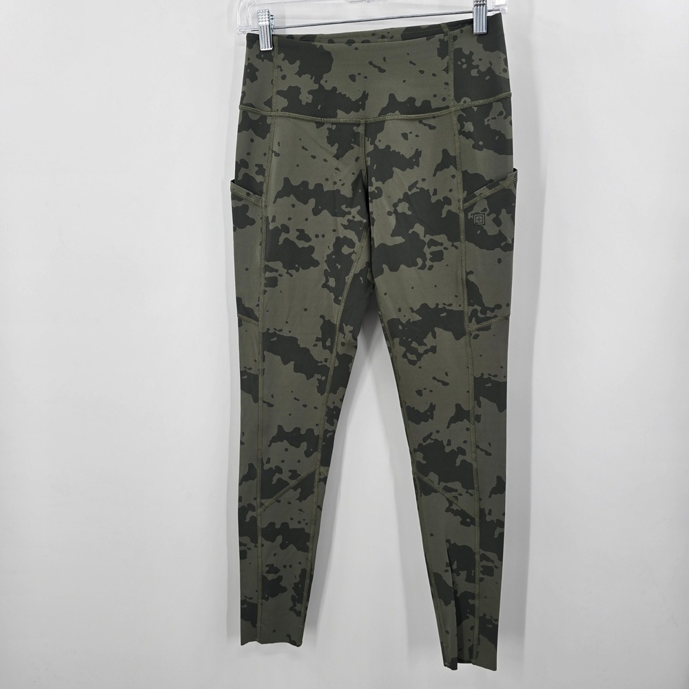 5.11 Tactical PT-R Womens Camo Leggings Green Black‎ Training Pants Size S